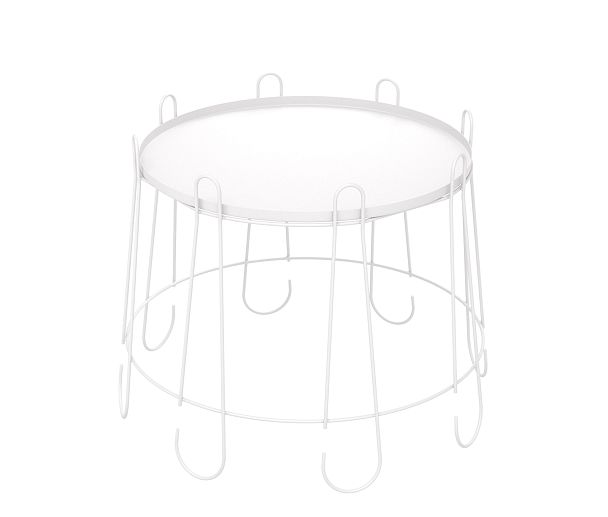 Столик кофейный Sheffilton SHT-CT6-2 белый муар - Вид 2