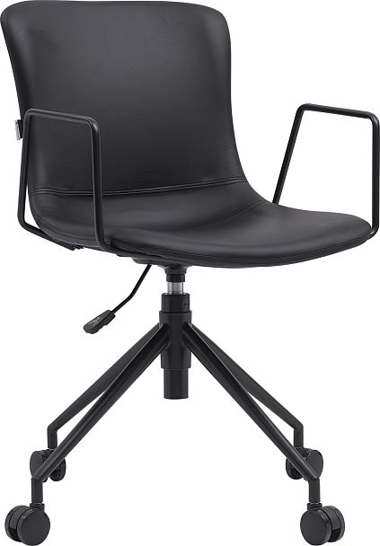 Операторское кресло Everprof Expo (Экспо) Экокожа Черный - Вид 1