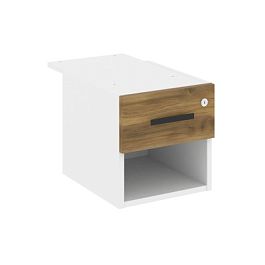 Concept Тумба с открытой нишей и 1 ящ. CN.PT-005 W Сандал Янтарный/Белый Бриллиант 347*573*336 - Фото предпросмотра