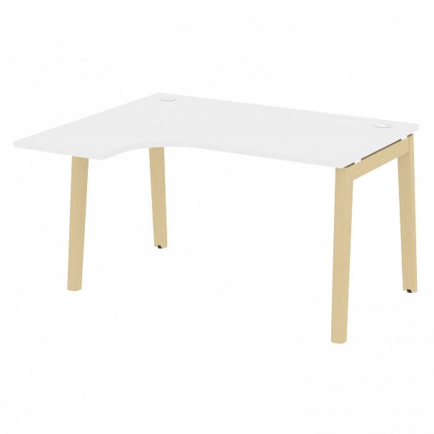 Стол эргономичный "Onix wood" OW.SA-3 белый/дуб светлый - Вид 2