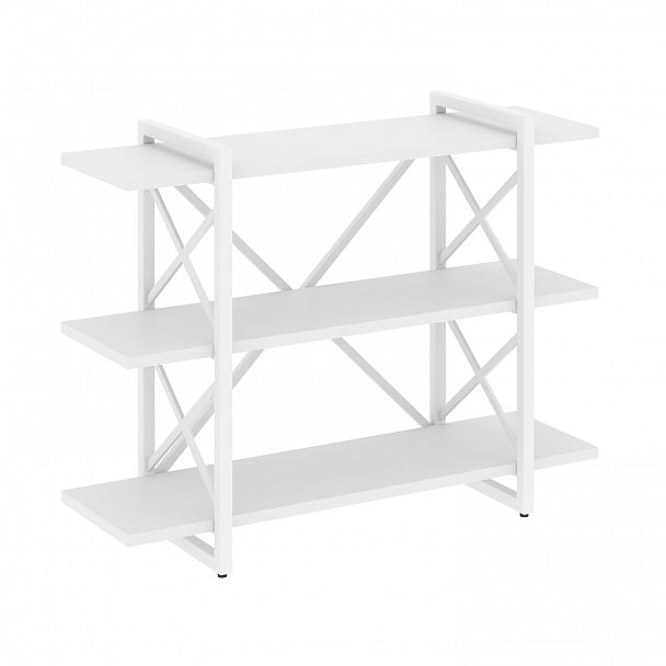 Стеллаж на опорах "Loft" VR.L-MST.O-3.8V белый бриллиант/белый - Вид 1