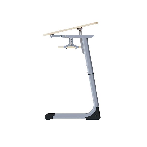 Парта Smart на плоскоовале 2М с РН (столеш. ЛДСП ЗУ, экран ПЭ, полка), гр.3-5 - Вид 11