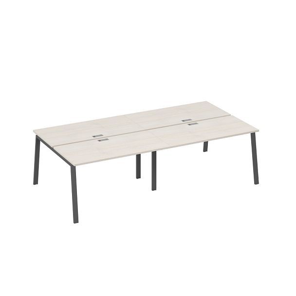 Рабочая станция с каркасе TRE 4х140 A4 А4 Б3 174-2 БП дуб / металлокаркас антрацит - Вид 1