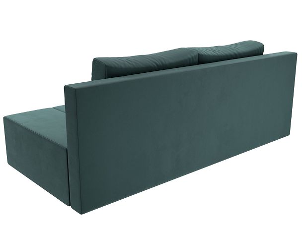 Диван прямой Сан Марко (полностью велюр бирюзовый) - Вид 8