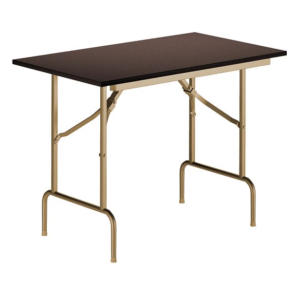 Стол Лидер 1, 1200x600, венге, шампань, кромка ПВХ, без отбойников - Вид 1