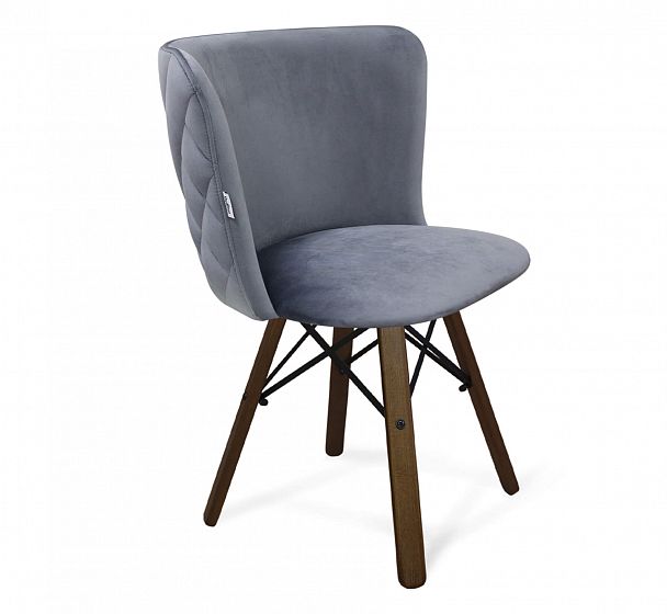 Стул Sheffilton SHT-ST36-3/S70 нейтральный серый/темный орех/черный му - Вид 2