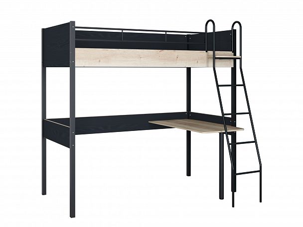 Кровать-чердак "Дельта Лофт 20.02.01" black - Вид 1