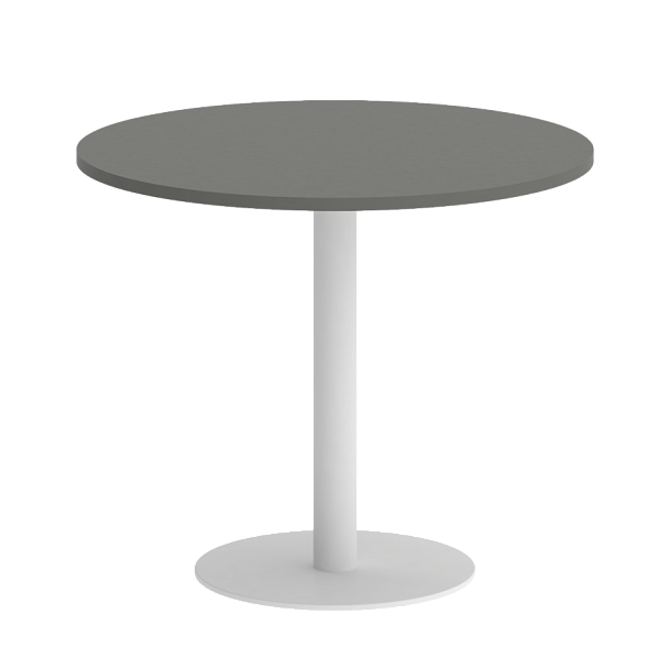 Home Office Стол круглый VR.SP-5-90.1 Металлик/Белый металл 900*900*750 - Вид 1