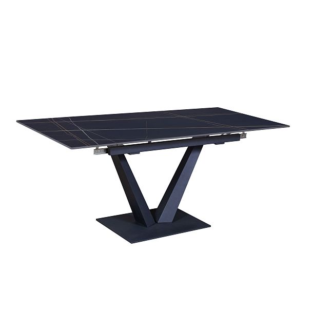 Стол раскладной Малибу (120+30+30), керамика матовая Black Gold - Вид 6