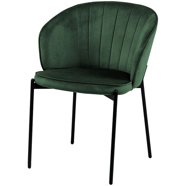 Стул кухонный Миэль зеленый велюр/черный - Вид 1