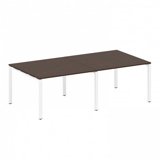 Стол для переговоров "Metal System" БП.ПРГ-2.2 венге/белый - Вид 1