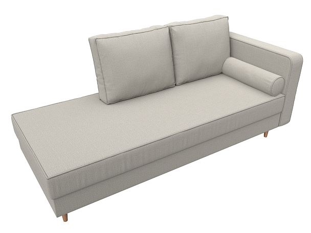 Кушетка Прайм правая Рогожка бежевый - Вид 5