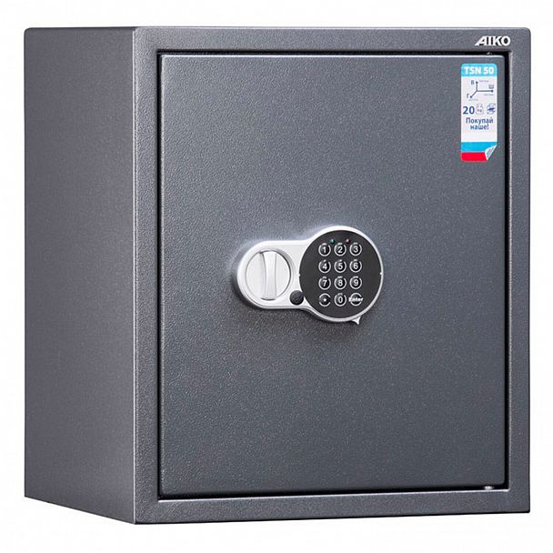 Сейф AIKO "TSN-50 EL", 500х435х381 мм, 21 кг, электронный замок, полка, S10399530414 - Вид 2