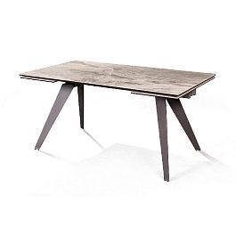 Стол раскладной Grant (160+40+40), мрамор испанская керамика светлый - Фото предпросмотра