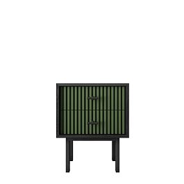 Тумбочка с двумя ящиками Emerson арт EM16/green/L - Фото предпросмотра