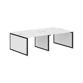 Стол 4-х местный XQPWST 2414 Белый/Антрацит 2400х1406х750 XTEN-QP - Фото предпросмотра