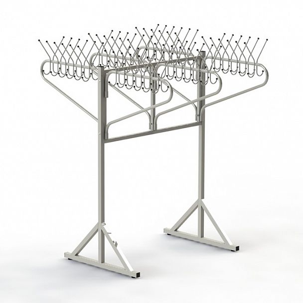 Вешалка поворотная напольная 3СТ на 72 крючка - Вид 1