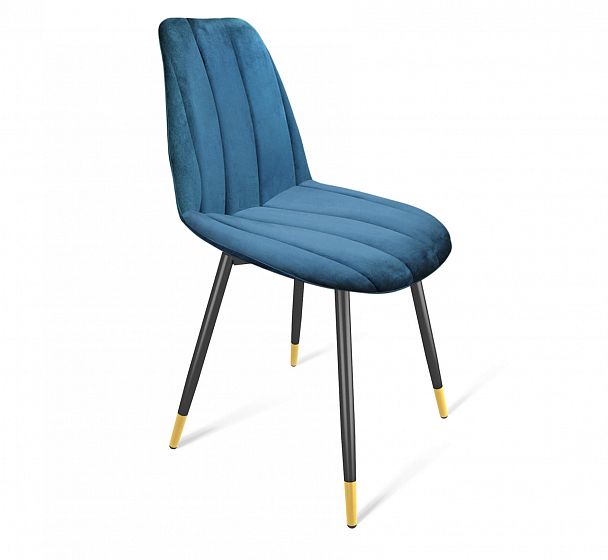 Стул Sheffilton SHT-ST29-С1/S95-1 морская глубина/черный муар/золото - Вид 2