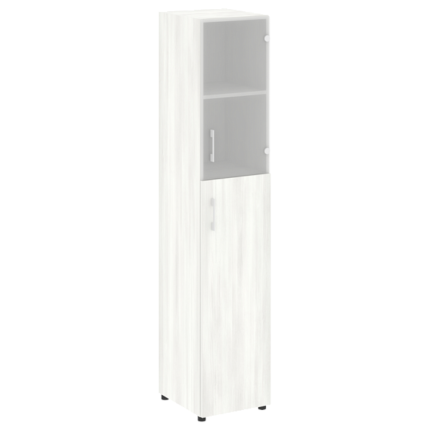 Yalta Шкаф узкий LT.SU-1.7 (R) Снежная патина 400*450*1987 - Вид 1