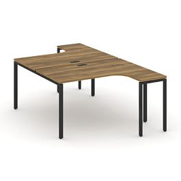 Concept Рабочая станция CN.DSA-001 Сандал Янтарный/Металл Черный 1380*1480*750 - Фото предпросмотра