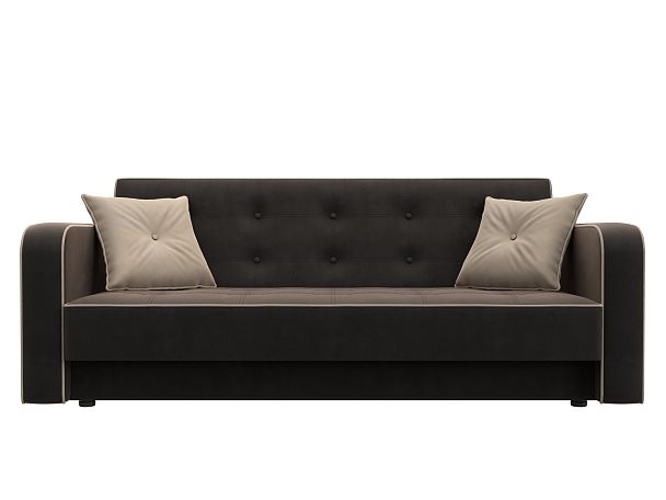 Диван-книжка Тур Велюр коричневый - Вид 2