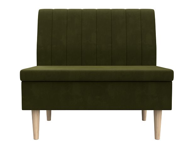 Диван прямой Мини Микровельвет зеленый - Вид 2
