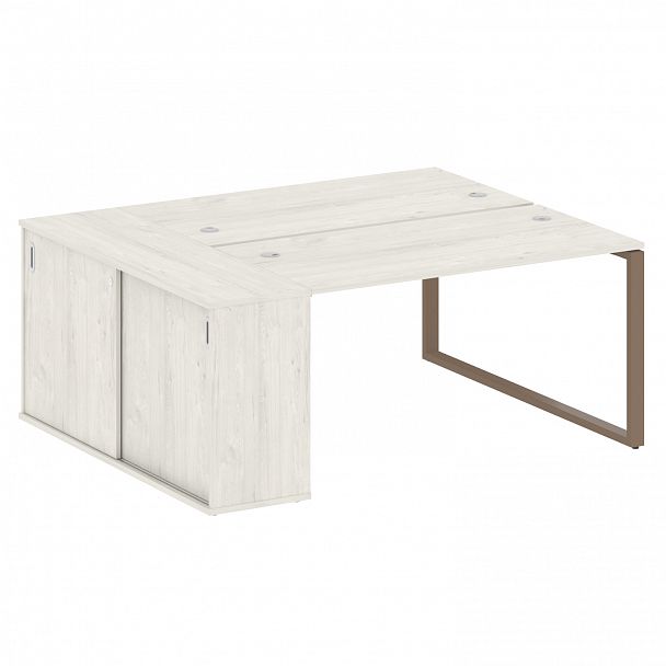 Рабочая станция "Metal System" БО.РС-СШК-1.3 дуб наварра/мокко - Вид 1