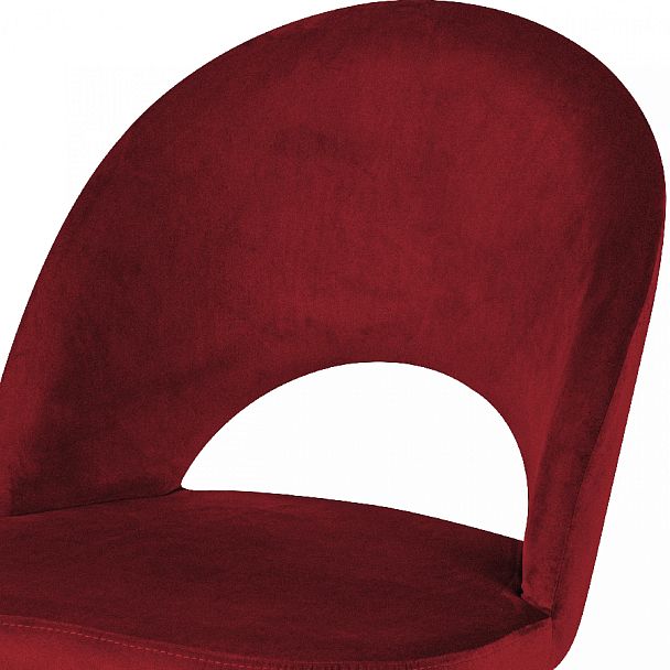 Стул кухонный Рэди бордовый велюр/белый - Вид 6