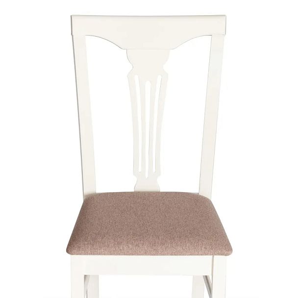 Стул Гермес/Hermes, дерево гевея, Ivory white, ткань серая (TM-164) - Вид 6