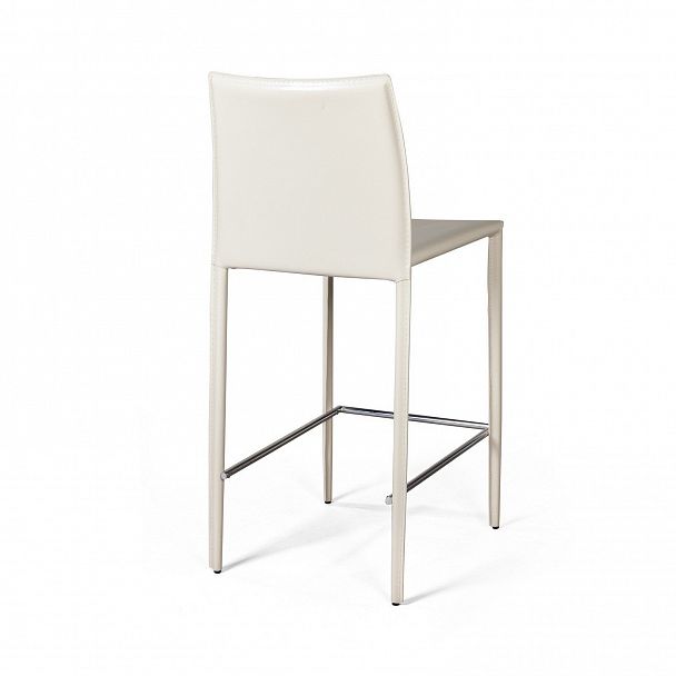Стул полубарный Rolf, кожа бежевый - Вид 5
