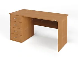 ЛАЙТ / LIGHT RLG008-15x7L Однотумбовый стол 150x70x75 Вишня - Фото предпросмотра