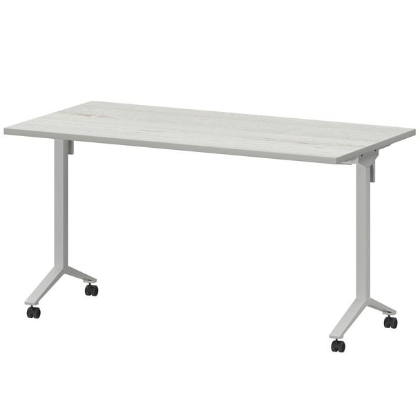 Стол мобильный складной МБ25-140.70 Сосна винтер/Белый 1400x700x750 Моби - Вид 1