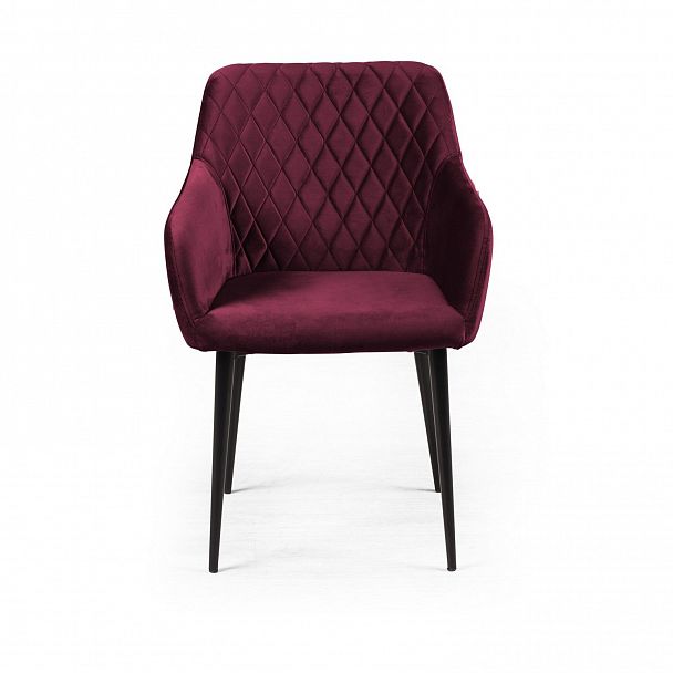 Стул с подлокотниками Robert, бархат винно-красный 16 new - Вид 3