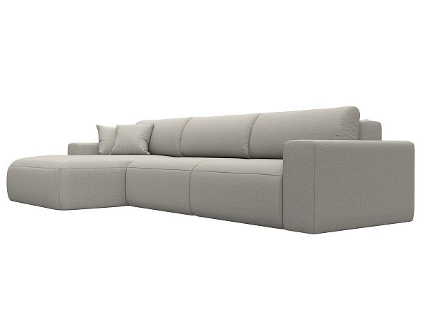 Диван угловой Лига-036 НПБ Классик Лонг левый угол Рогожка бежевый - Вид 3