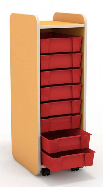 Стойка с пластмассовыми ящиками - Вид 1