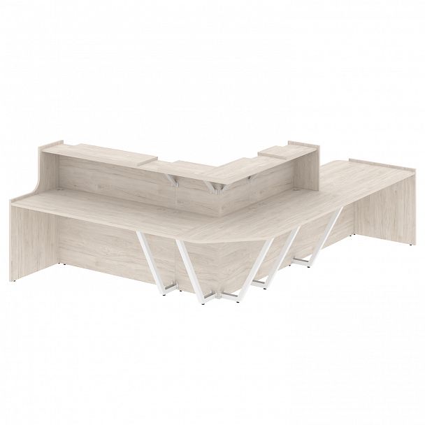 Ресепшн Г-образный "Onix" O.R-K-34 денвер светлый - Вид 1