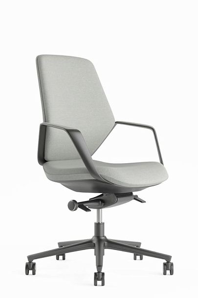 Кресло Davos-M STAR-C-M Светло-серый/Металл Черный - Вид 1