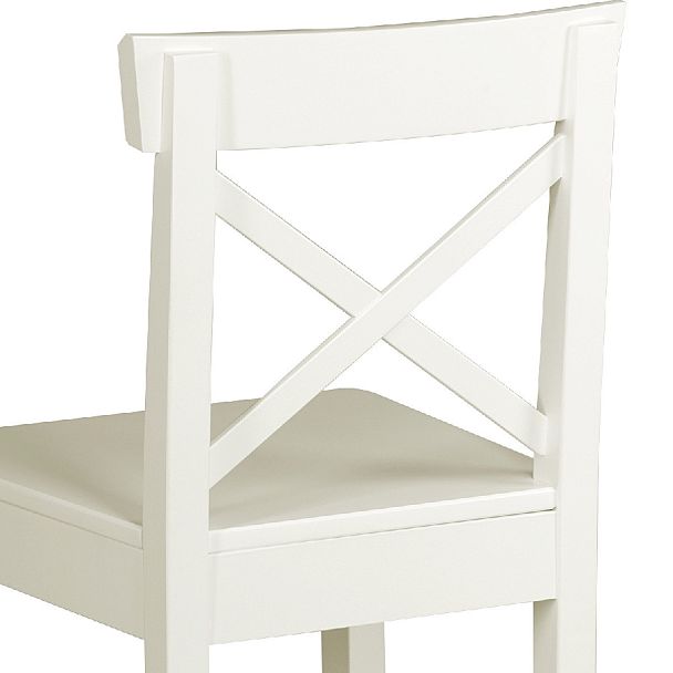 Комплект деревянных полубарных стульев с жестким сиденьем Бергольф Слоновая кость, 3 шт. - Вид 9