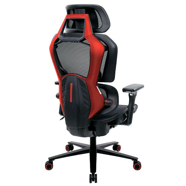 Кресло ATRONE (АТРОН) "Optimus ER-707", адаптивный механизм со слайдером, сетка, черный/красный, 532968 - Вид 5