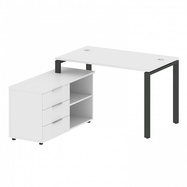 Рабочая станция "Metal System" БП.РС-СТС-2.2 белый/антрацит - Вид 2