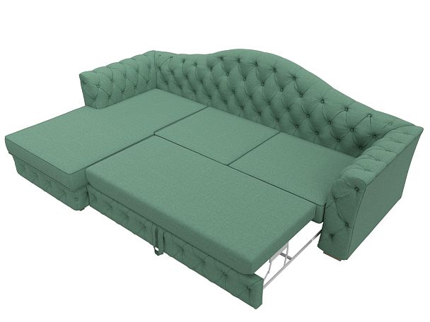 Диван угловой Артис левый угол Рогожка зеленый - Вид 7
