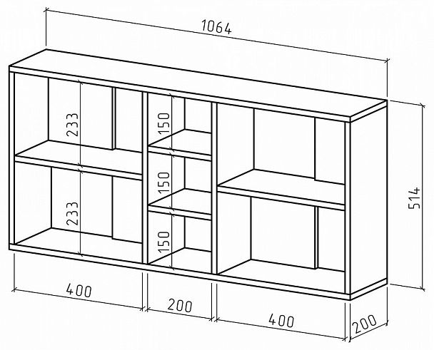 Полка навесная Лайт-21 - Вид 2
