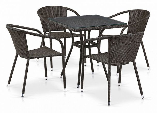 Набор уличный T282BNT/Y137C-W53 Brown 4Pcs - Вид 1