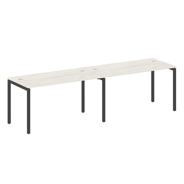 Metal System Quattro Р. ст. на 2 раб. места на П-образном м/к 40БП.СМ-2.3 Дуб наварра/Антрацит металл 2800*720*750 - Вид 1