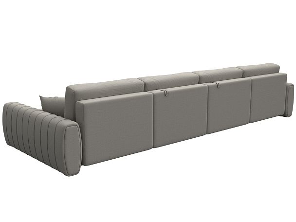 Диван П-образный Лига-057 НПБ Лонг Рогожка бежевый - Вид 5