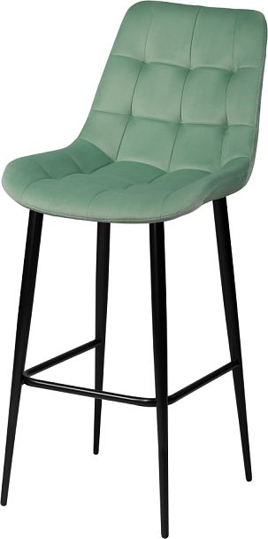 Комплект барных стульев Эйден, Confetti aquamarine/черный, 2 шт. - Вид 1