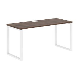 Стол прямой EQST 1567 Дуб Денвер тёмный/Белый 1560х670х750 EDIS - Фото предпросмотра