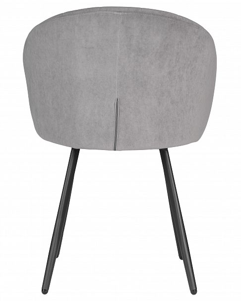 Стул обеденный DOBRIN NAOMI (ЭМАЛЬ ЧЕРНЫЙ МУАР велюр Catania Smoke) - Вид 5