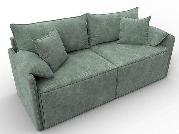Диван прямой модульный Лига-106 Велюр зеленый - Вид 6