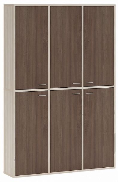 Шкаф книжный Домино СУ(ш3в2)+6ФГ Карамель/Шамони - Вид 1